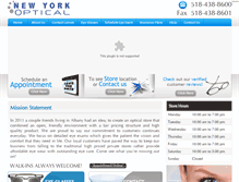 Tablet Screenshot of newyorkoptical.com